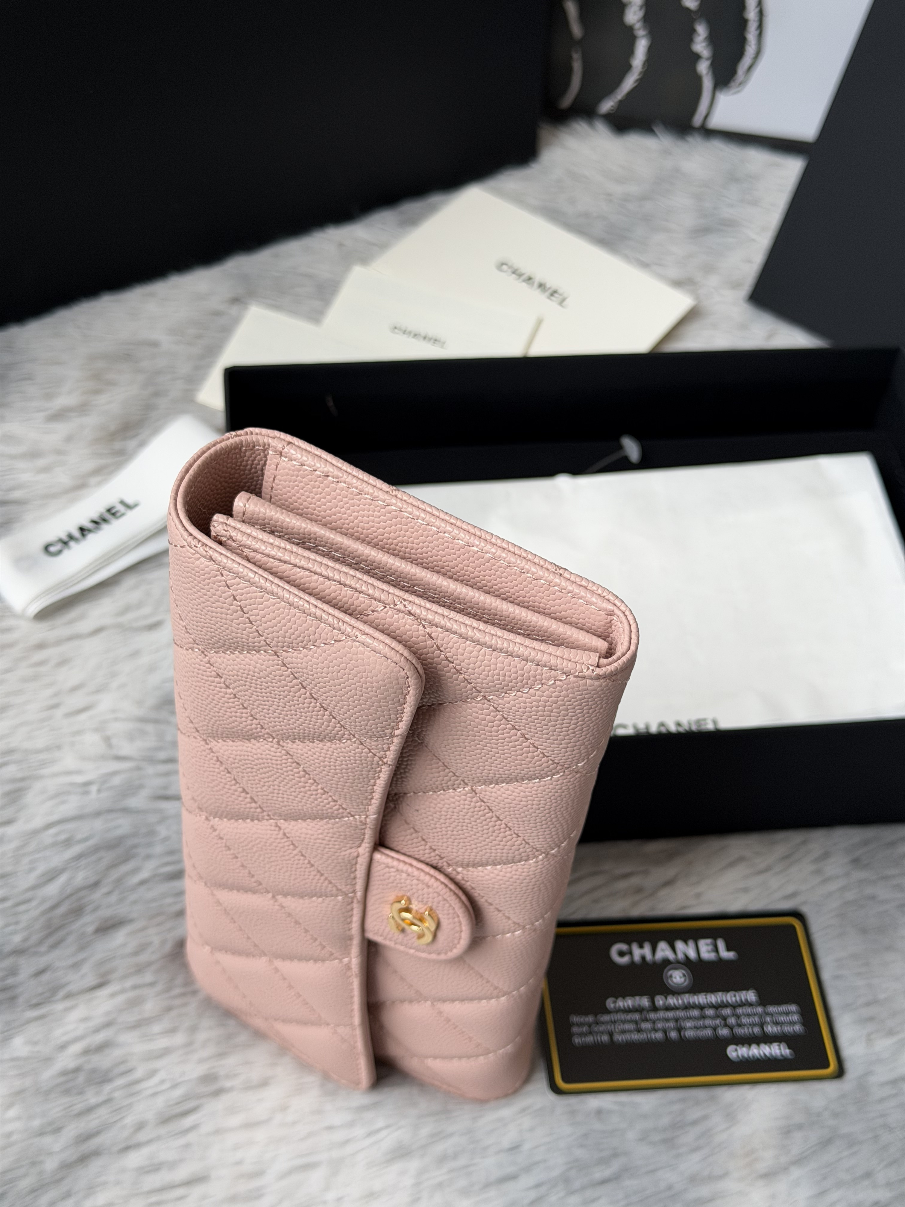 Ch*el wallet 80758 10x19x3cm