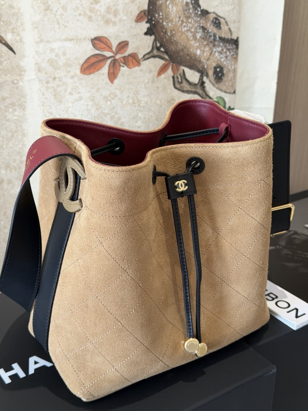 Ch*el bucket bag as6357 23x23x14.5cm