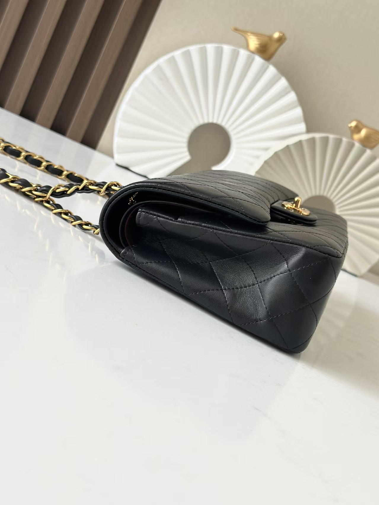 Ch*el classic flap bag 15.5x25.5x6.5cm