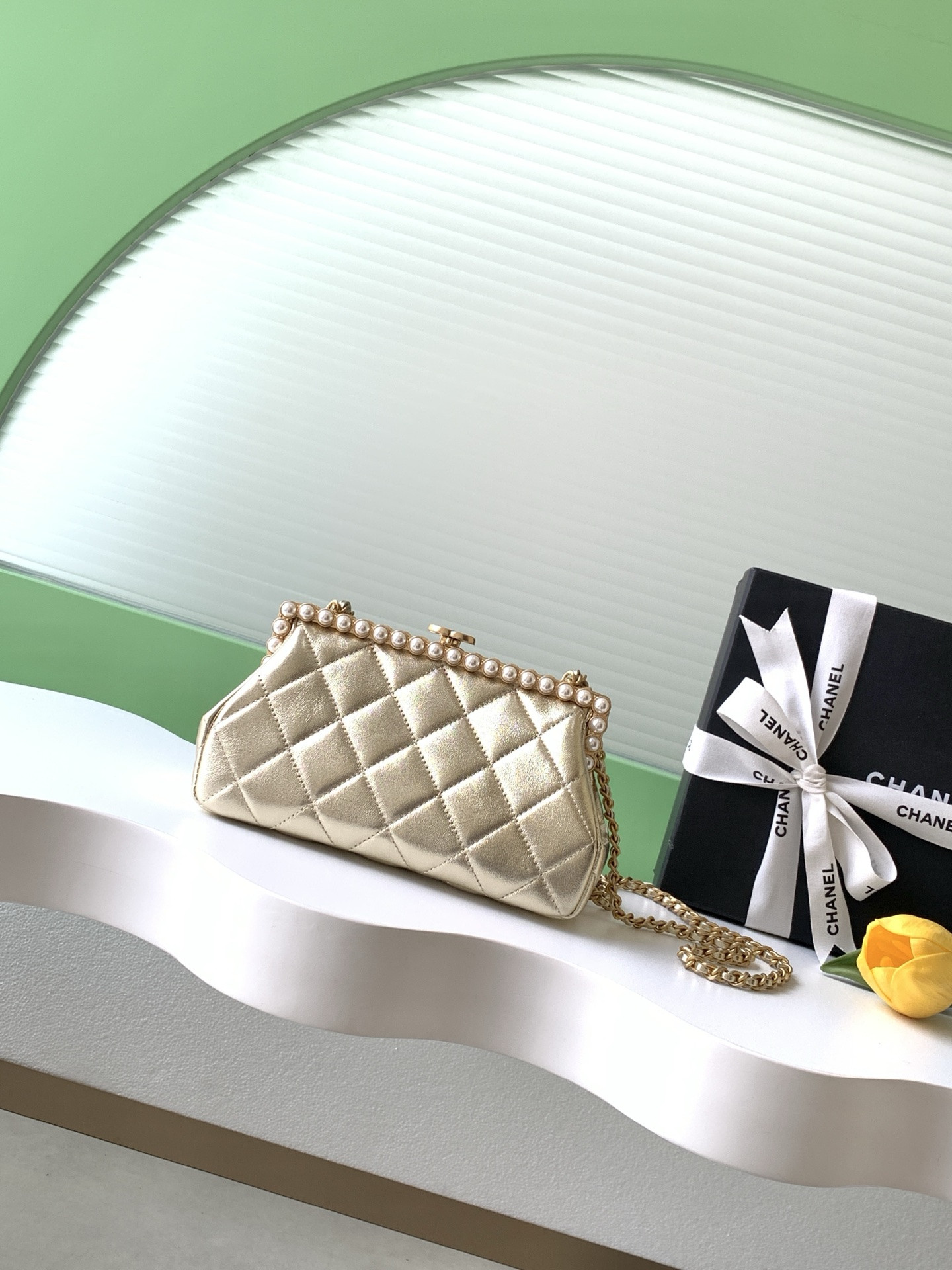 Ch*el clutch as5912 10x20x7cm