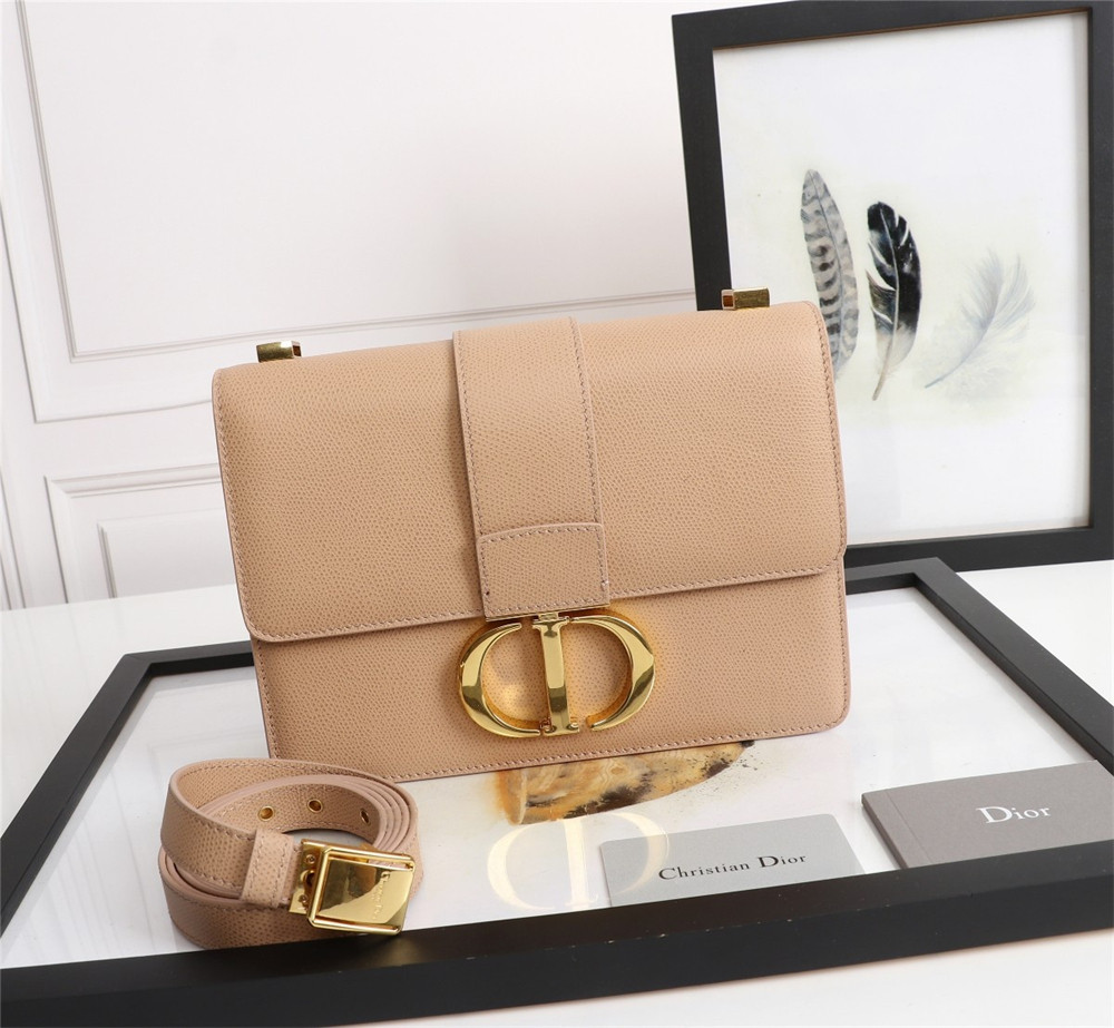 D*or 30 montaigne chain bag grained pink