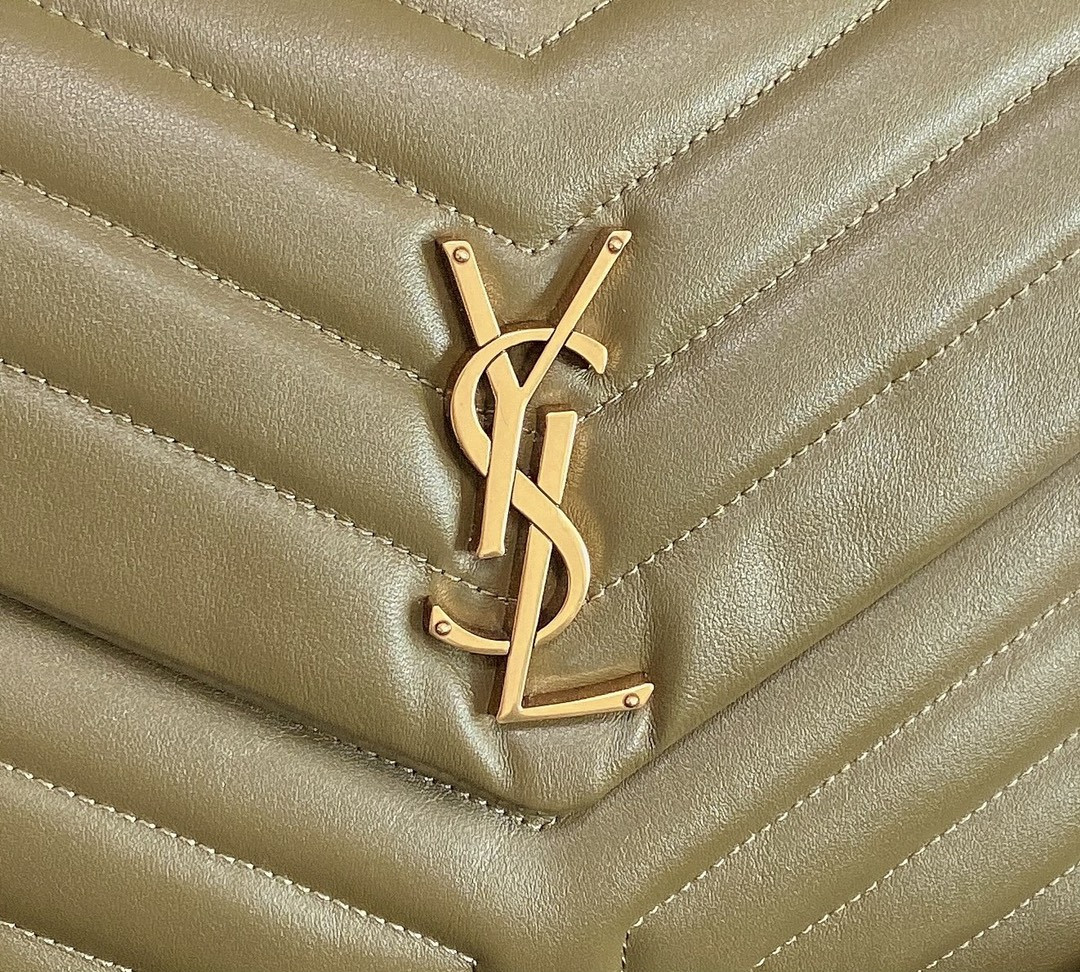 Y*L loulou medium in quilted leather 12.5 x 8.6 x 3.5 inches