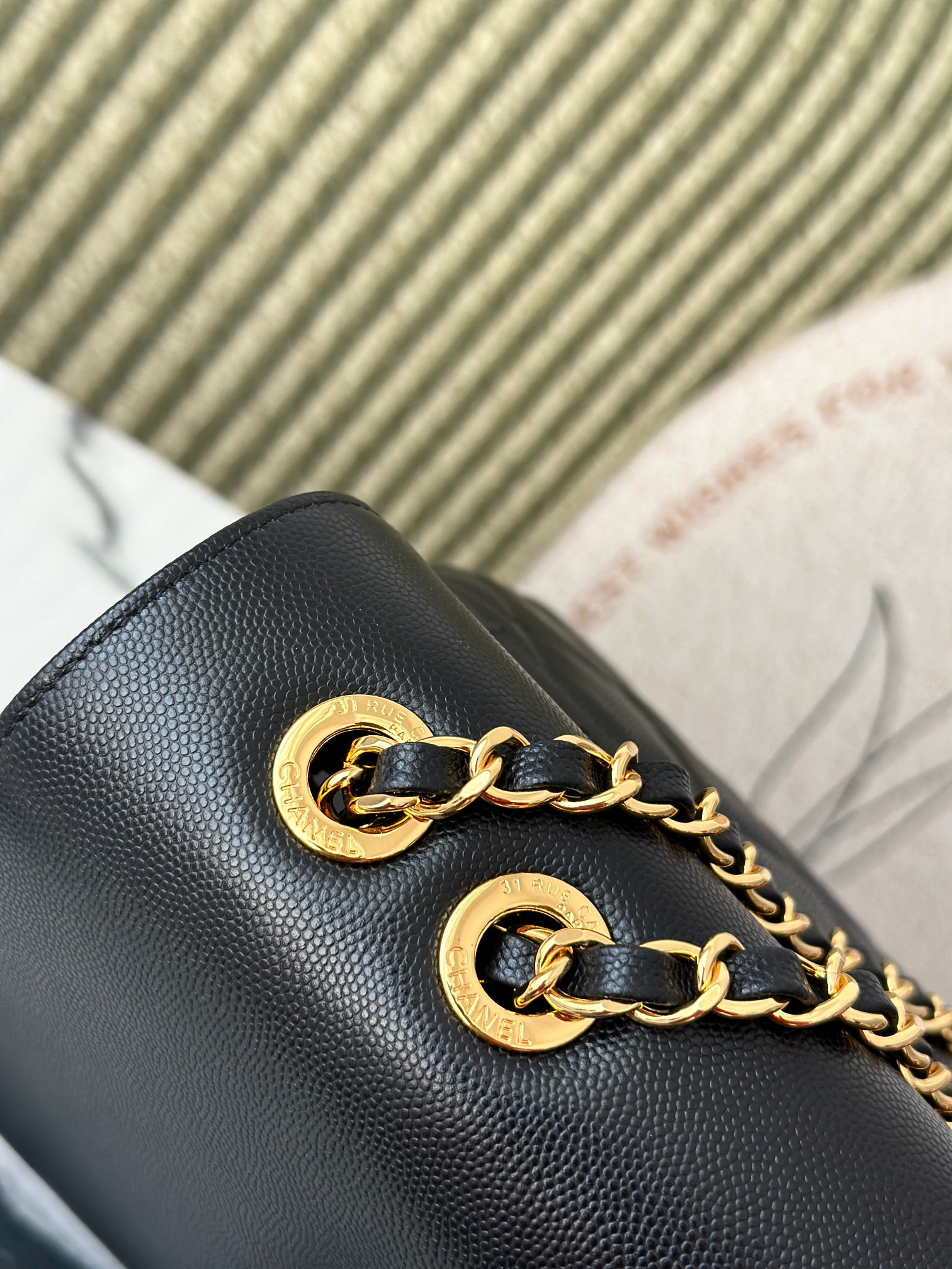 Ch*el shoulder chain bag  33x11x23cm