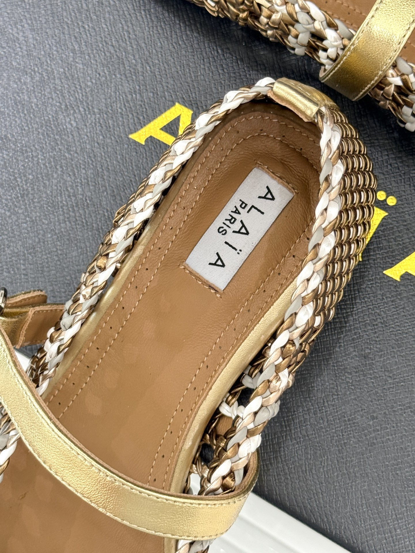 UA Alaïa Hollow Woven Mary Jane Flats(Customized Size 7-10 days production time)
