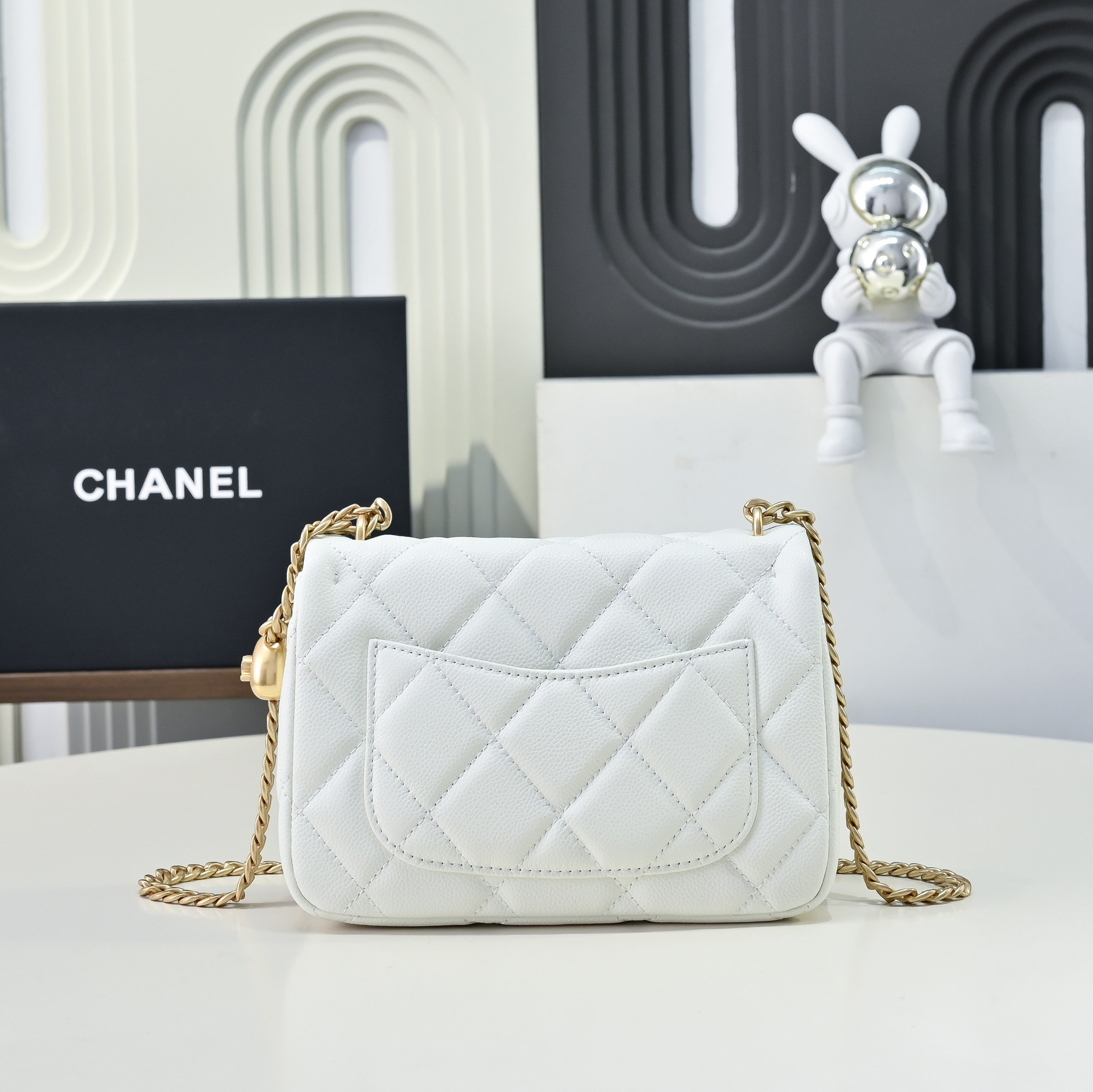Ch*el 23p flap bag as3829 14x20x8cm