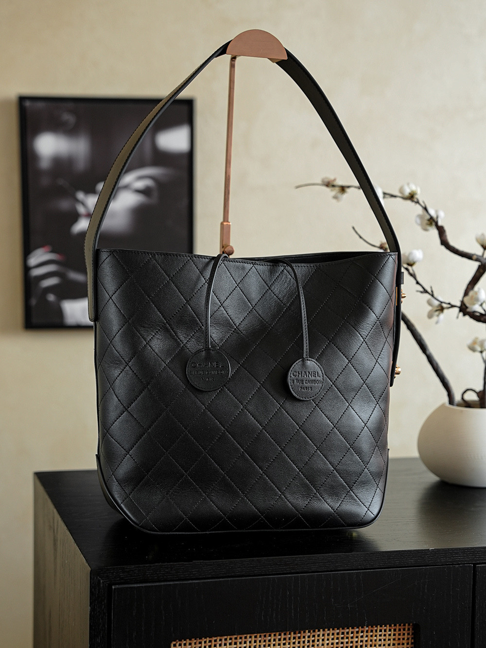 Ch*el 26c bucket bag 12x32x31cm