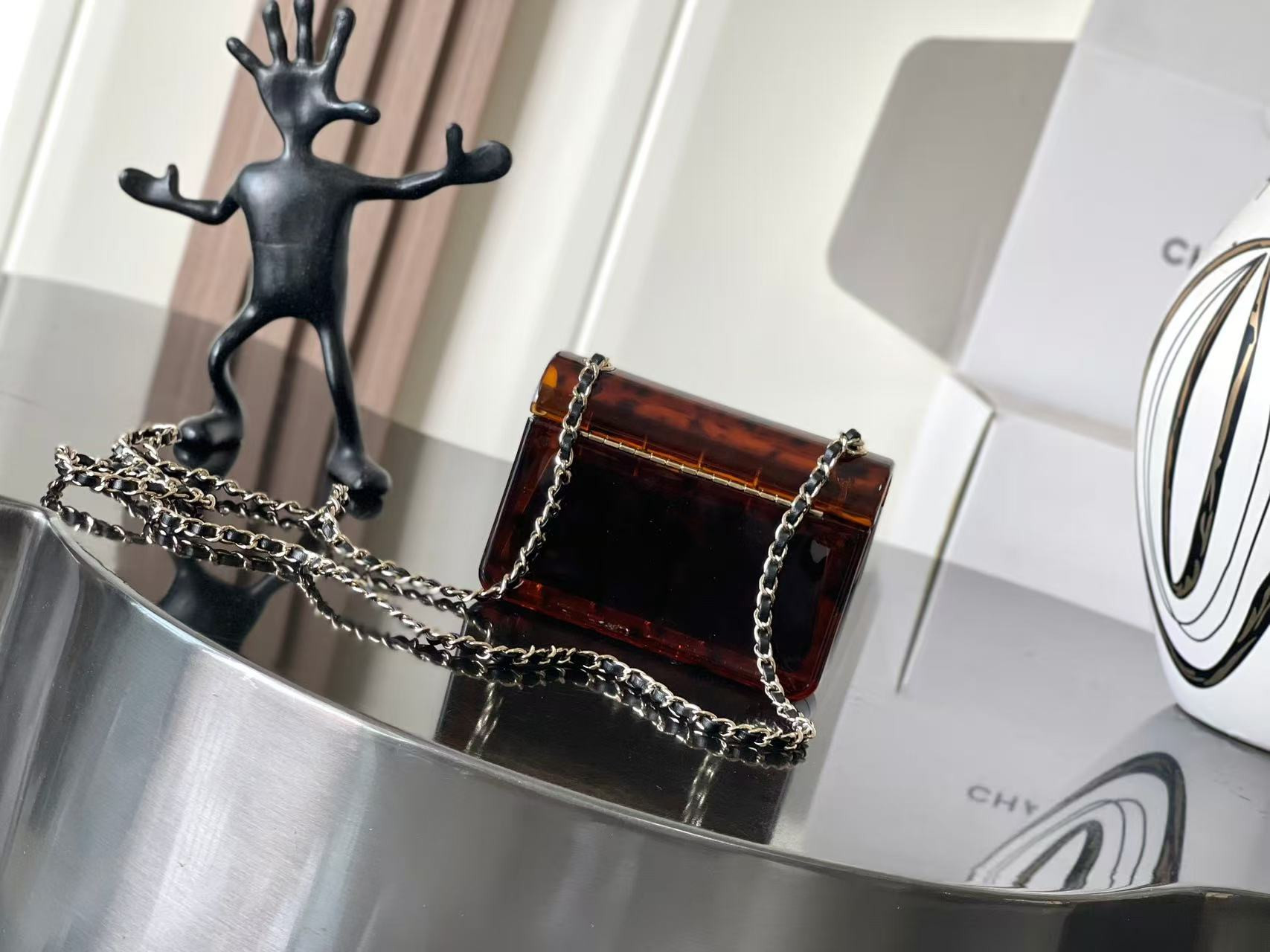 Ch*el mini evening bag 12x9x4.5cm