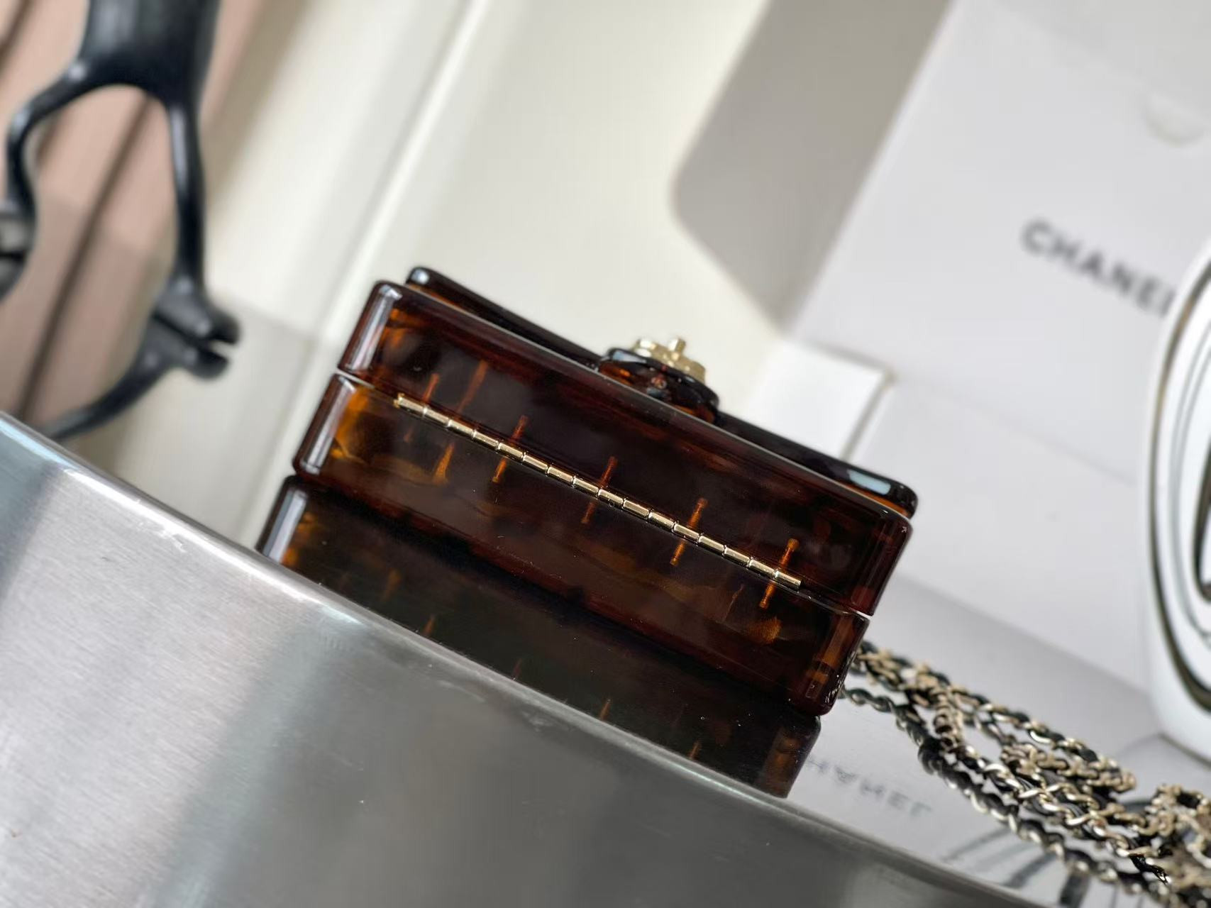 Ch*el mini evening bag 12x9x4.5cm