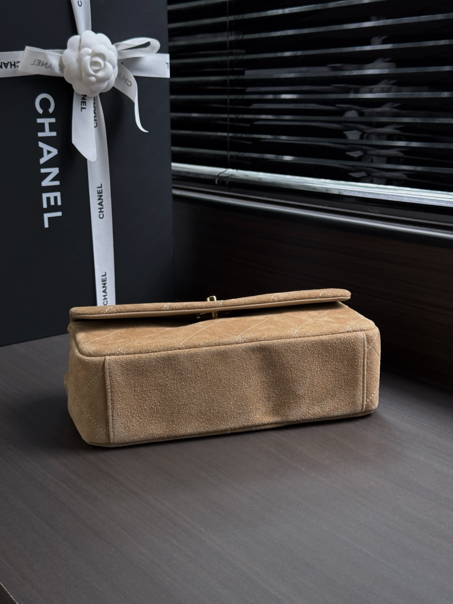 Ch*el flap bag as6417 15x25.5x8cm